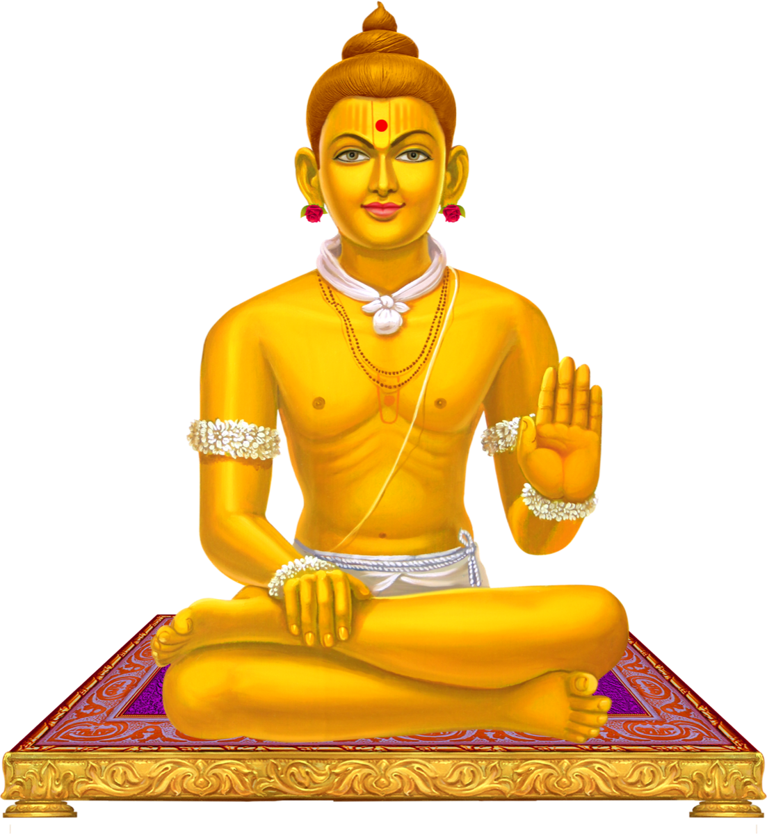 Varniraj golden meditating